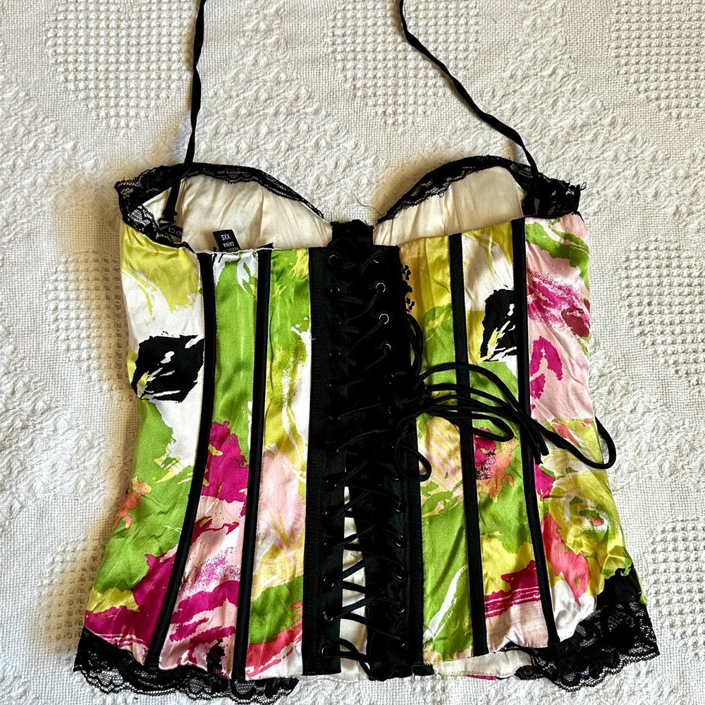 ❌SOLD❌ Bebe satin corset top 🌷 - Picture 2 of 2